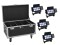 Set 4x Multiflood IP 8x10W RGBW Wash CRMX + Case