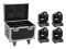Set 4x LED TMH-17 Spot + Case with wheels