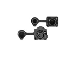 IP XLR set plug/socket 5-pin for LED IP PIX Strobe RGB CW+WW