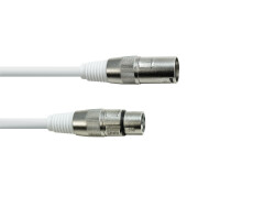 DMX Cable XLR 3-pin 5m white
