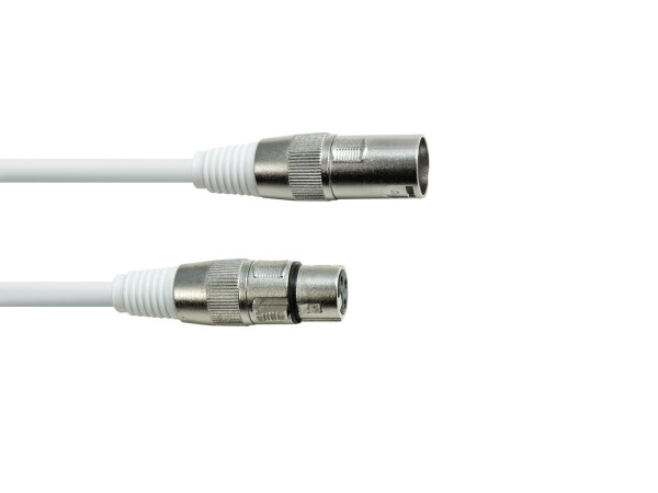 DMX Cable XLR 3-pin 10m white