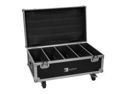 Flightcase 4x LED CLS-18 QCL RGB/WW with wheels