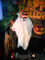 Halloween Kürbisgeist, animiert, 110cm