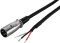Audiokabel, 1m, XLR-Stecker auf offenes Kabel