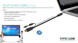 Vivolink Touchscreen Kabel 10m, Schwarz