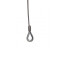 Safety | WLL 100kg | silber - 100 cm de long | 10 mm dépaisseur | attache rapide de la chaîne