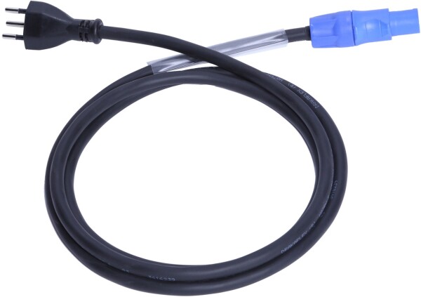 Powerconadapterkabel 2m H07RN-F 3G1,5 Typ12/NAC3FXXA Neutrik blau