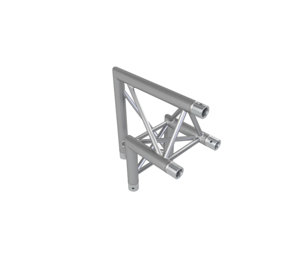 FD33-D90 90 Grad Eckstück plus Abgang un ten 50x50cm