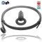 Set 8m Stahlseil 5mm mit Typ 50SVII Ring Oben: Kausche Unten: Rundklemme NG5