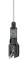 Drahtseilhalter Typ 50SV III mit GABEL schwarz Stahlseil; 4mm=60kg / 5mm=90kg