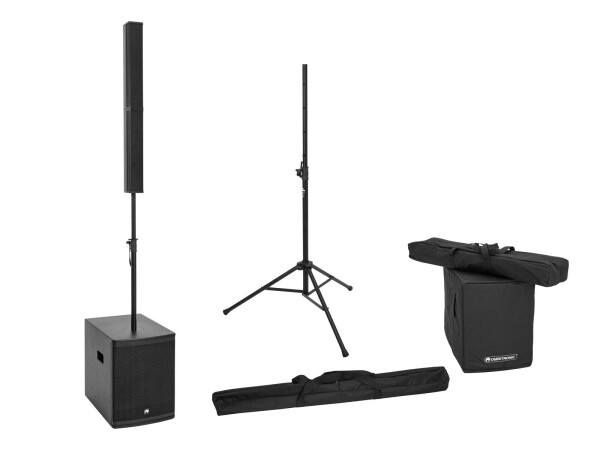 Set ROD-1283 Aktives Säulensystem + Boxenhochständer + Cover Set