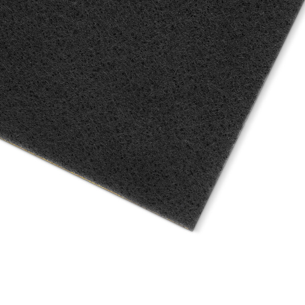 0179 - Self-adhesive needle felt, black, 1000 mm × 3.5 mm, made of polyester