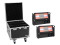 Set 2x LED IP Mega PIX Strobe 714 SWING + Flightcase mit Rollen