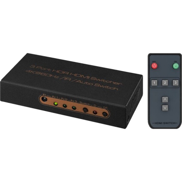 Monacor 3-fach-HDMI-Umschalter HDMS-3014K