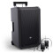 ANNY® 12 BPH2 B8 - Sistema PA Bluetooth® portatile a batteria da 12" con mixer e 2 × microfoni ad archetto (inclusi bodypack)