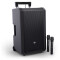 ANNY® 12 HHD2 B6 - 12" Mobiler Bluetooth® PA-Lautsprecher mit Akkus, Mixer und 2 × Funkmikrofonen