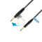 5 STAR IPPR 0900 FLIPJACK® - Cavo per strumenti | Palmer® Adam Hall FLIPJACK® con jack dritto e ad angolo retto | 9 m