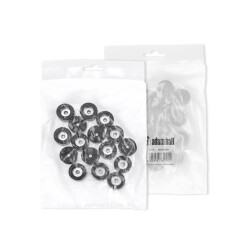 4904 M 16 AH - Lot de 16 patins en caoutchouc 25 x 15 mm...