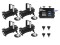 Set 4x PAR-20 Spot bk dim2warm + EDX-4 DMX RDM LED Dimmer Pack