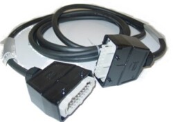 Laka 5m TG/TG 16B sw,hoch,gerade,M32 Stift/Buchseneinsatz...