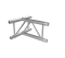Eurotruss FD32 T-Stück 3-Weg vertikal, 50 × 50 cm, 2-Punkt Traverse, Aluminium, silber