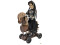 Halloween Figure Girl on Pony, animated, 90cm