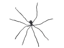 Halloween Riesenspinne, schwarz, 230cm