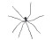 Halloween Giant Spider, black, 230cm