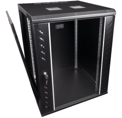 (L715) Showgear D7654 Serverschrank, schwarz, 15HE