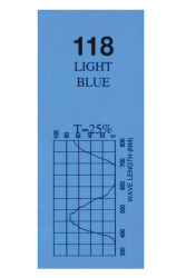 colour sheet light blue 118