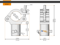 Half Coupler Spacer Female 48-51/50/500kg