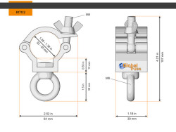 Half Coupler Small 35 Eye 32-35/30/35kg