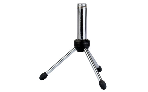 Mini Desk Mic. Stand Chrome 15 cm