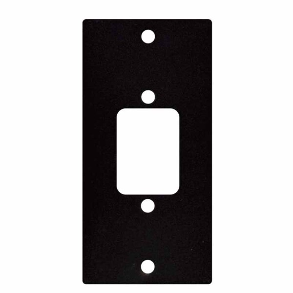 DAP Plaque 19" pour 1 x châssis appareil fem. (IEC), 1 segment