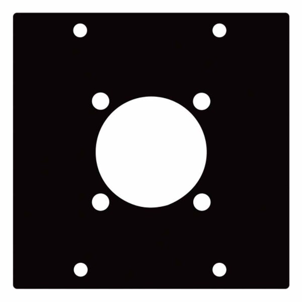 DAP Rack Blindplatte für Speakon 8-Pol/Amphenol EP/AP (34,5mm) , 2 Einteilungen
