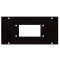 DAP Rack Blindplatte für 10-Pol Multistecker (Harting etc.), 2 Einteilungen