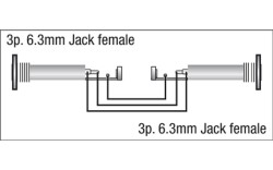 FLA35 - Jack stereo F. to Jack stereo F.