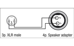 FSA06 - XLR M. to Speaker F. 2p.