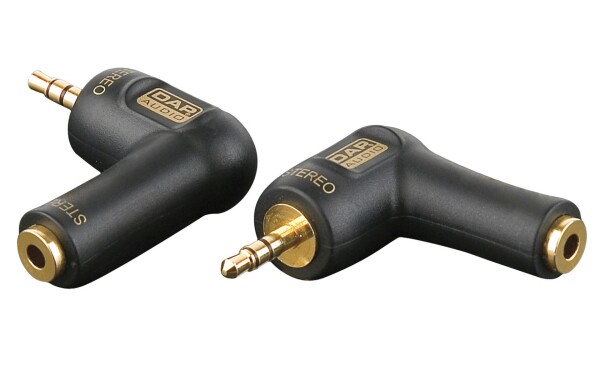 XGA08 - Mini Jack/M stereo to Mini Jack/F, 90°
