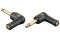 XGA10 - Jack/M mono to Mini Jack/F 90° Incl. 2 x 10 kilo-Ohm resistors
