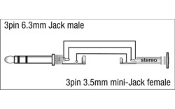 XGA13 - Jack/M stereo to Mini Jack/F