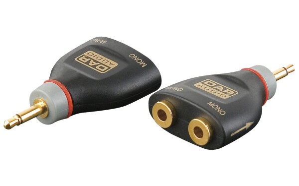XGA40 - Mini Jack/M to 2 x Mini Jack/F Incl. 2 x 10 kilo-Ohm resistors