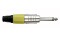 6.3 mm Jackplug Mono, Nickel housing Yellow endcap