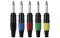6.3 mm Jackplug Mono, Black housing Black endcap