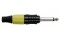 6.3 mm Jackplug Mono, Black housing Yellow endcap