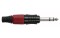 DAP 6.3 mm Jackplug Stereo, Black housing Red endcap