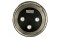 DAP XLR 3p. Connector Male, Nickel housing Black endcap