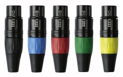 DAP XLR 3p. Connector Female Black housing Black