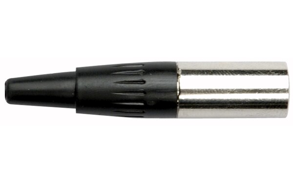 N-CON Mini XLR 4p. Plug Male Nickel housing