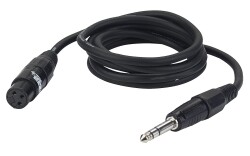FL03 - bal. XLR/F 3 p. to Jack stereo 6 m